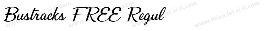 Bustracks FREE Regul字体转换
